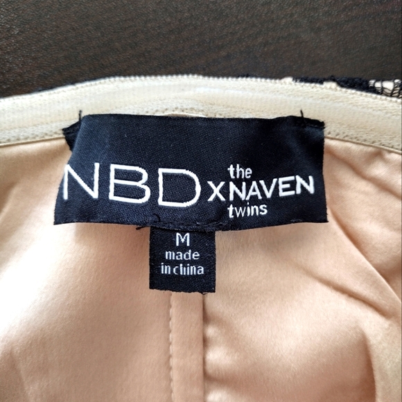 NBD x Naven Twins I Gotta Feeling Black Lace Dress - Picture 9 of 9